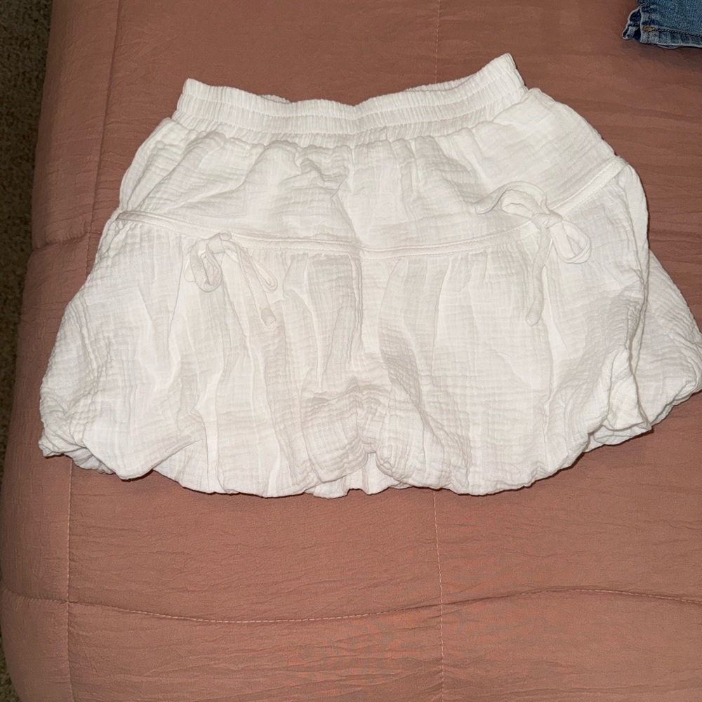 White Bubble Skirt